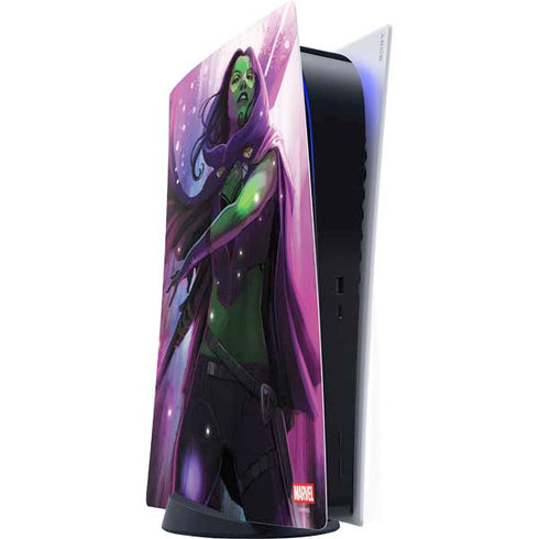 Marvel Gamora Shadow Assassin PS5 Digital Edition Console Skin